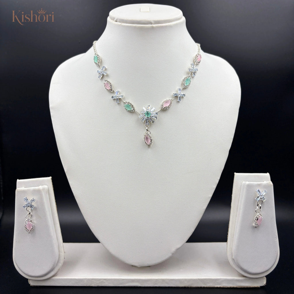 Mint & Rose Garden Necklace set
