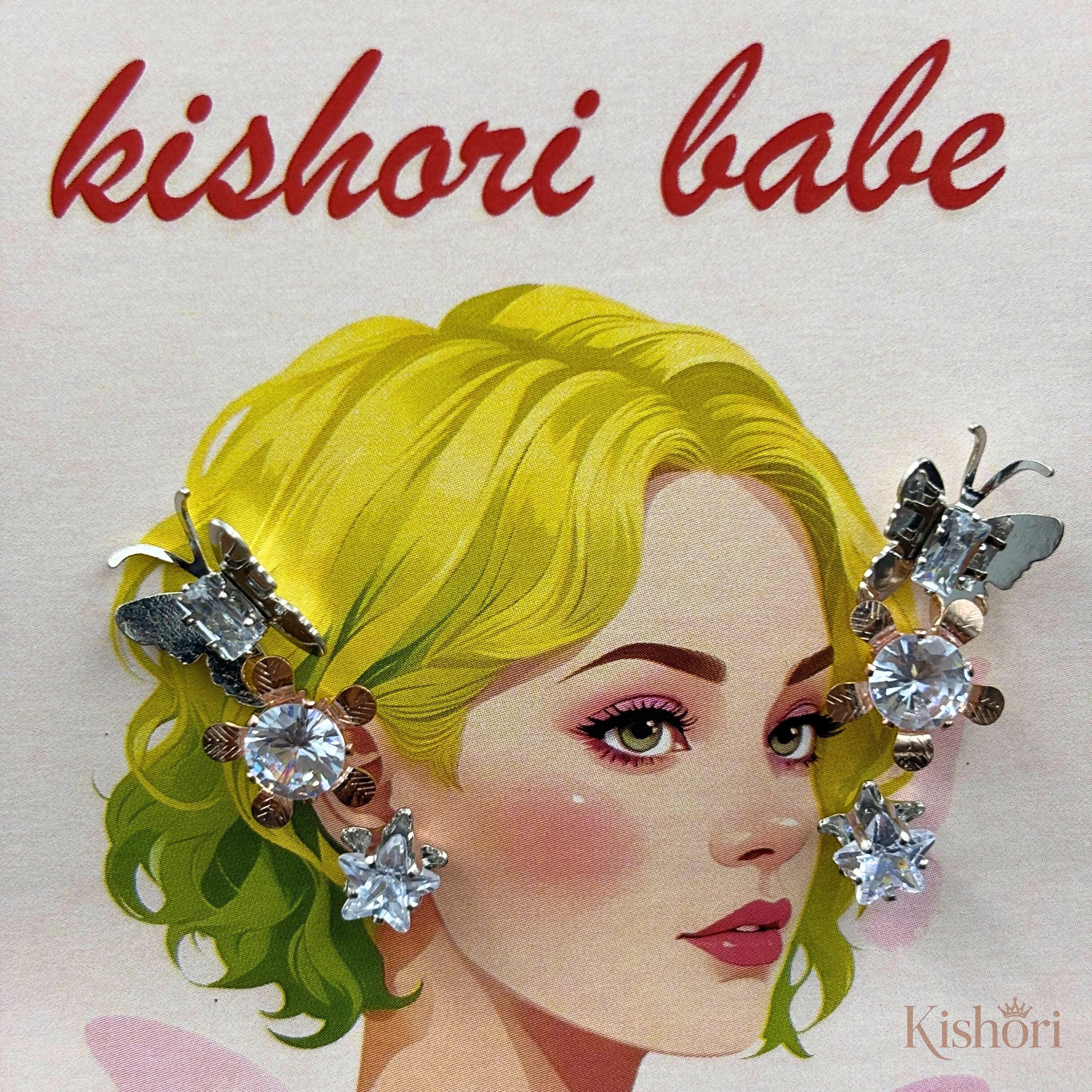 Crystal Butterfly Trio Set