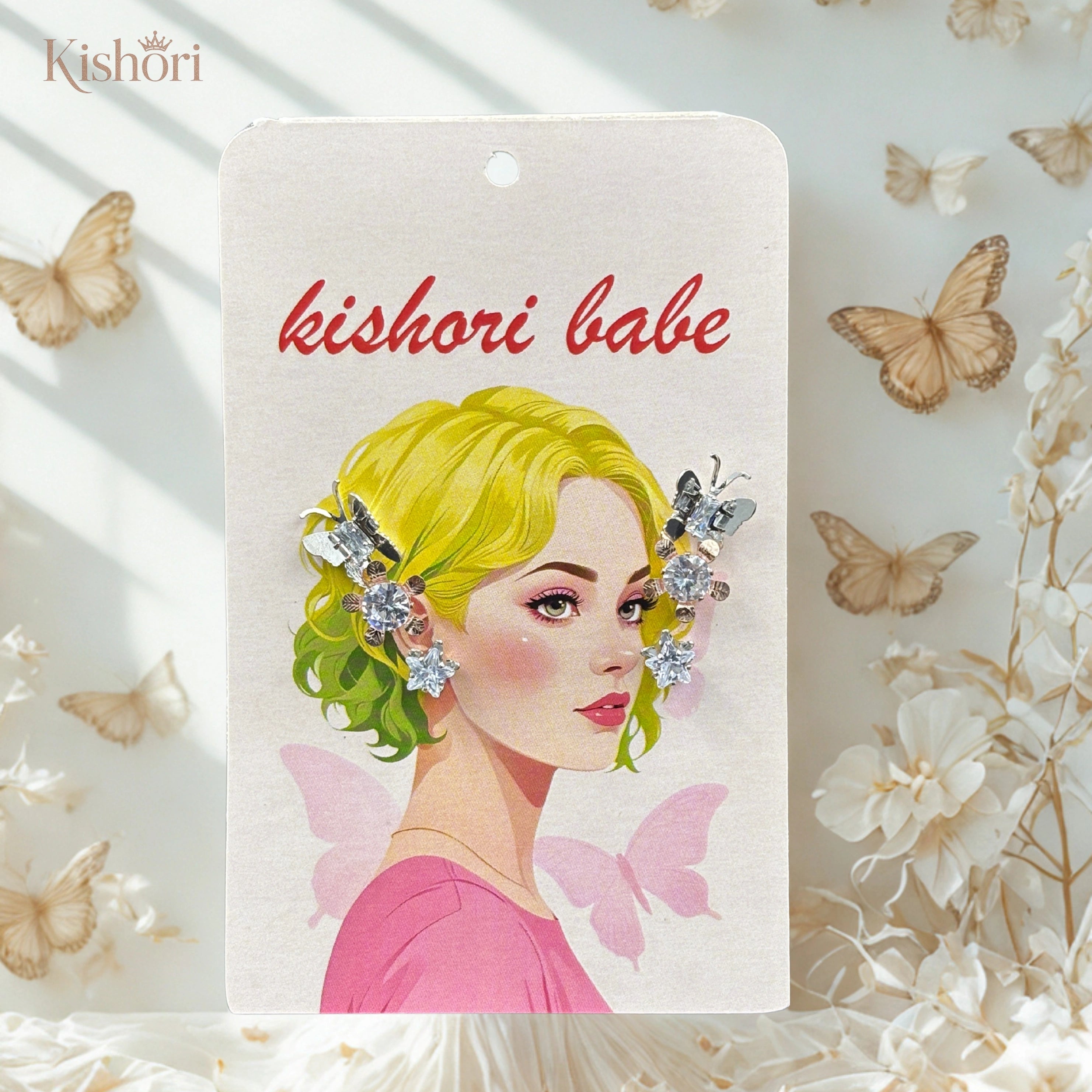 Crystal Butterfly Trio Set