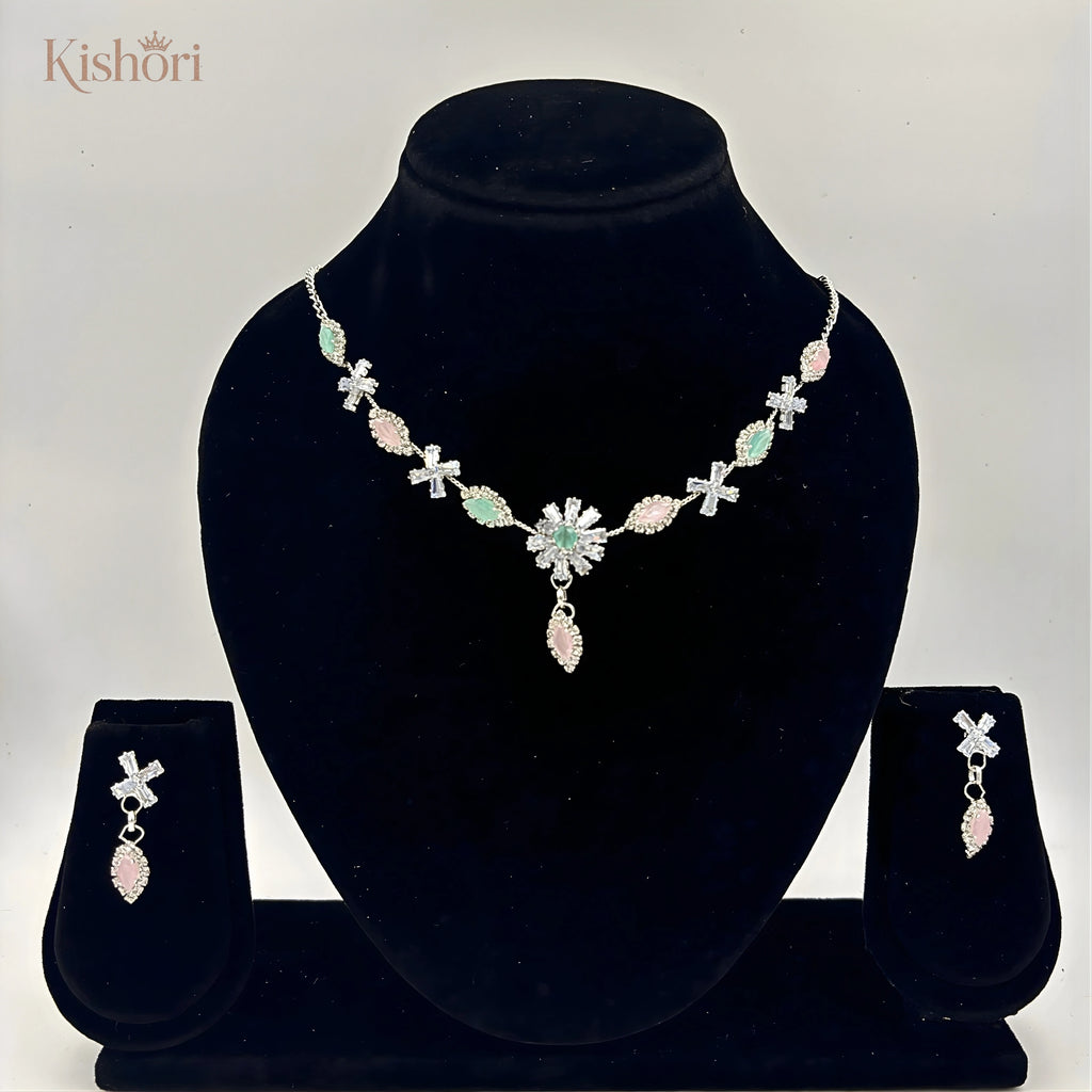 Mint & Rose Garden Necklace set