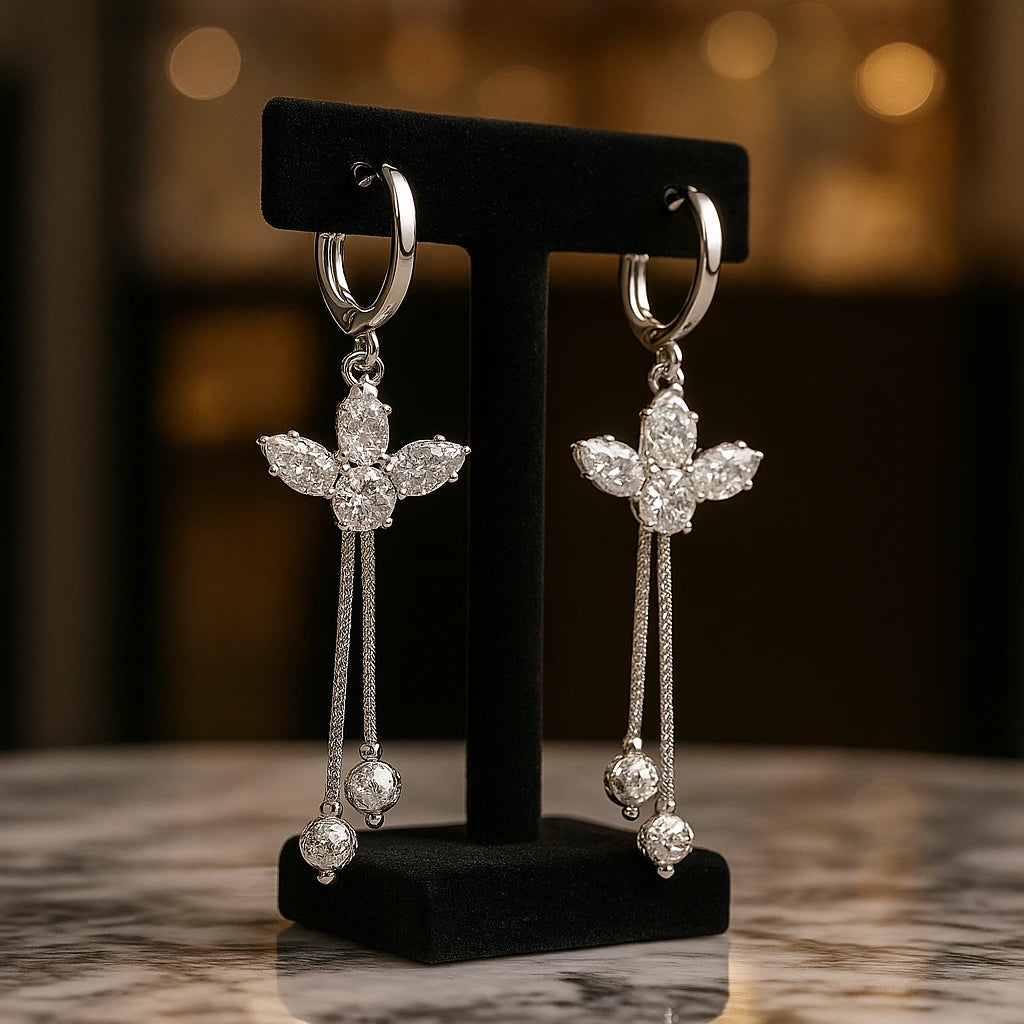 Angel Wing Dangle Earrings