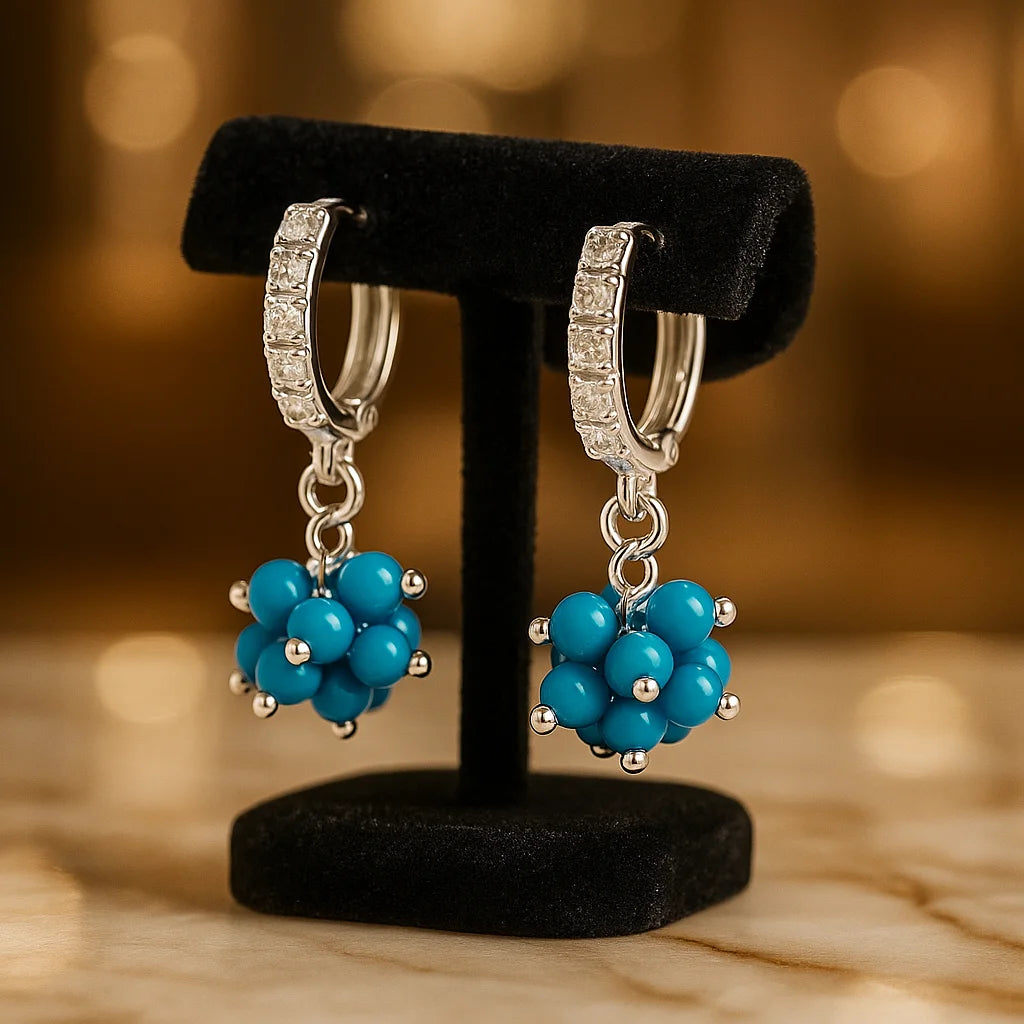 Sterling Silver Orbit Earrings.