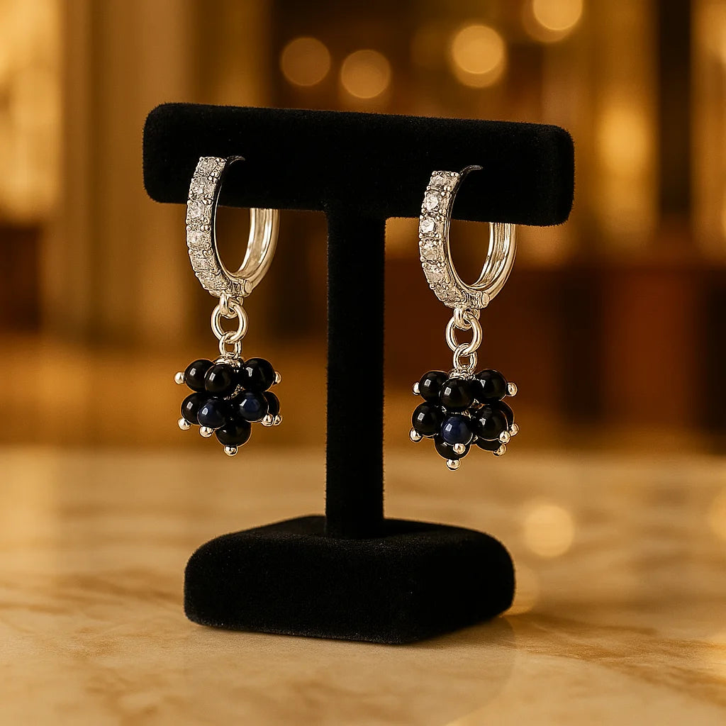 Sterling Silver Orbit Earrings.