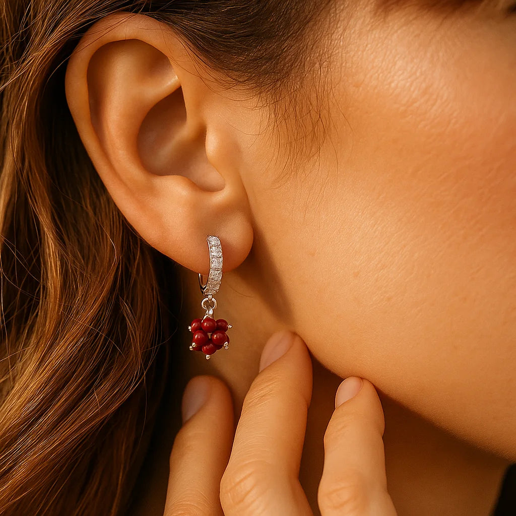 Sterling Silver Orbit Earrings.