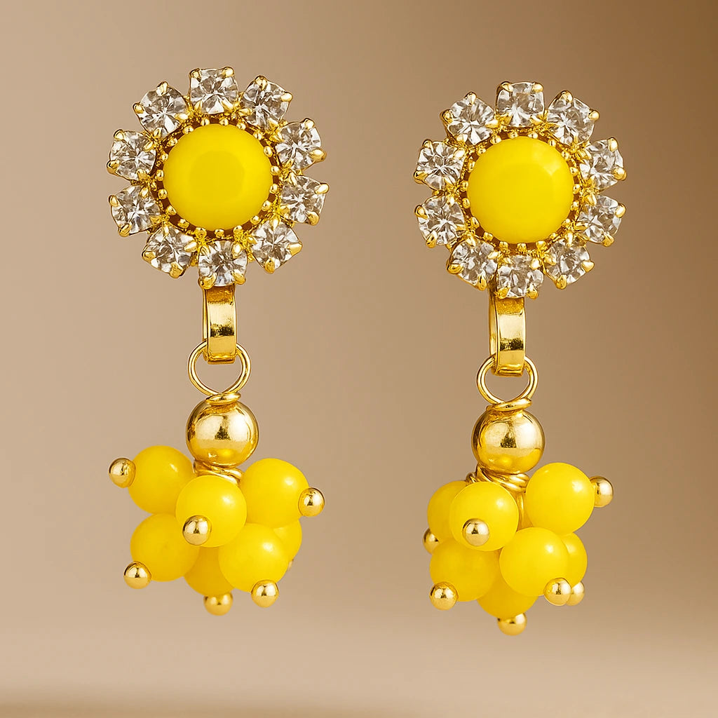 traditional cabachon dangle earring