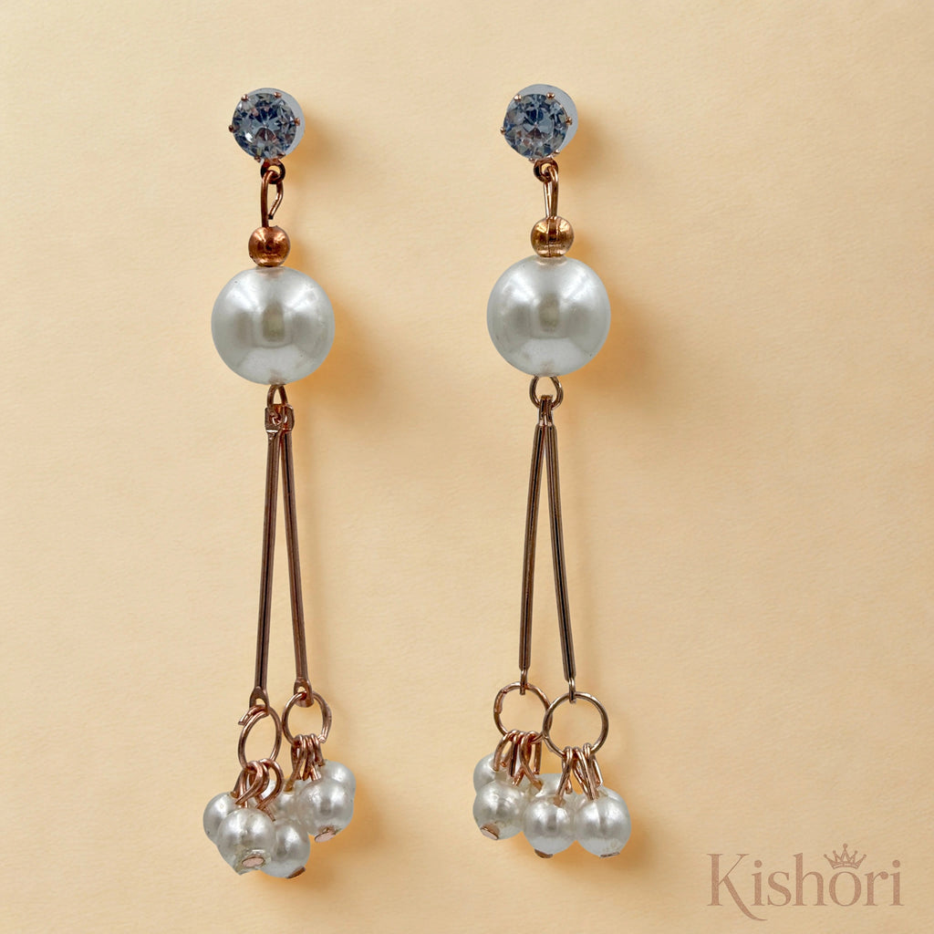 Snowdrop Pearl Danglers