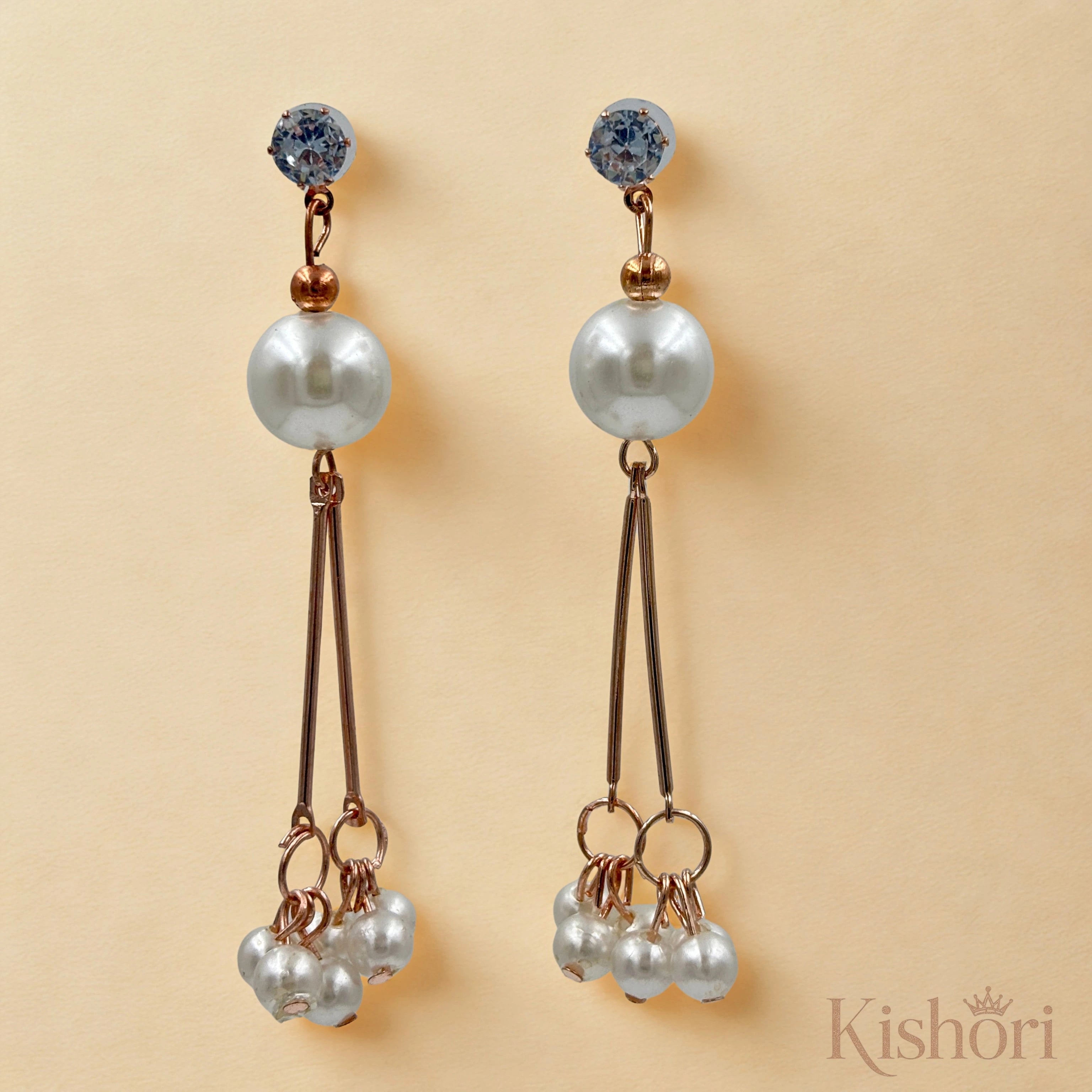Snowdrop Pearl Danglers