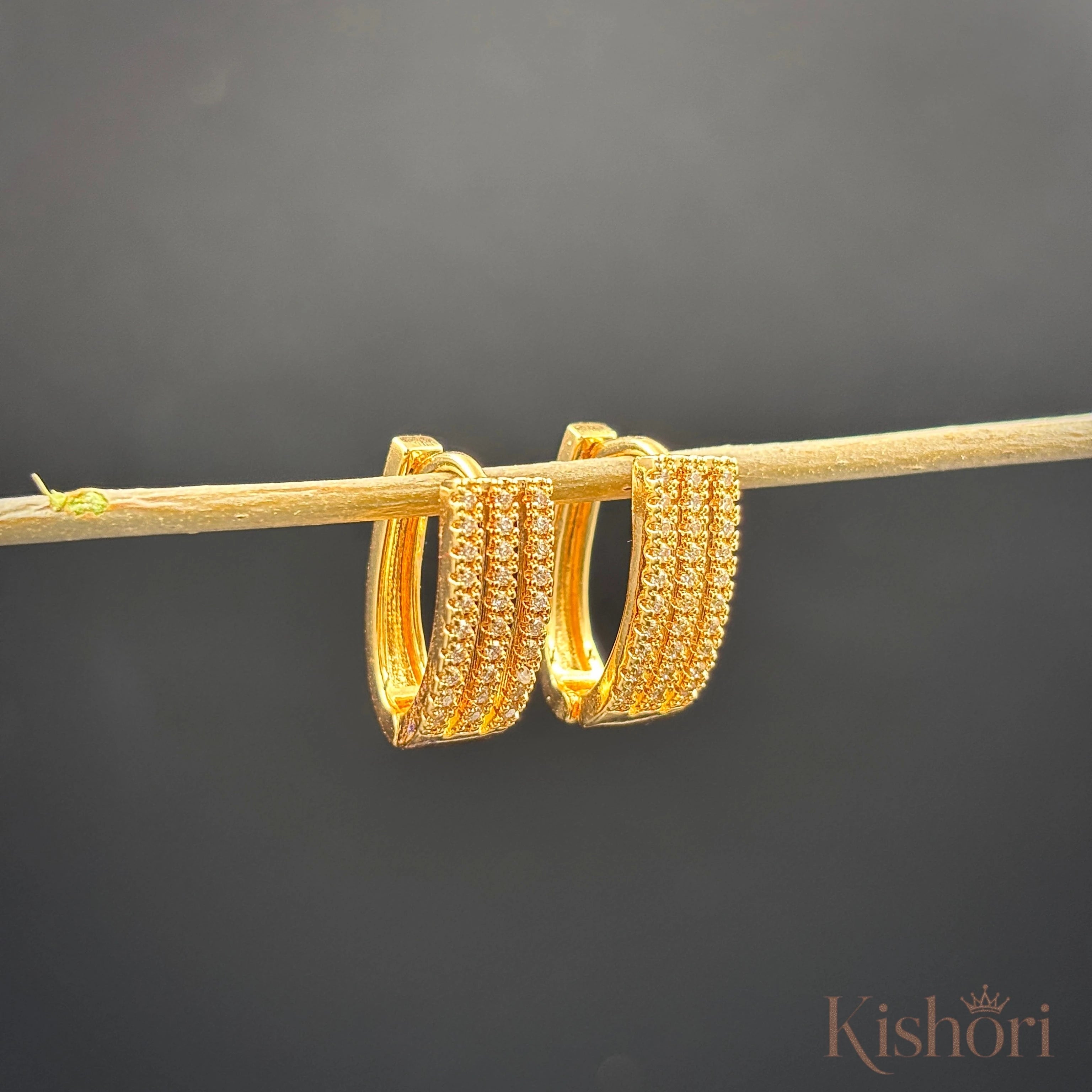 huggie hoop earrings