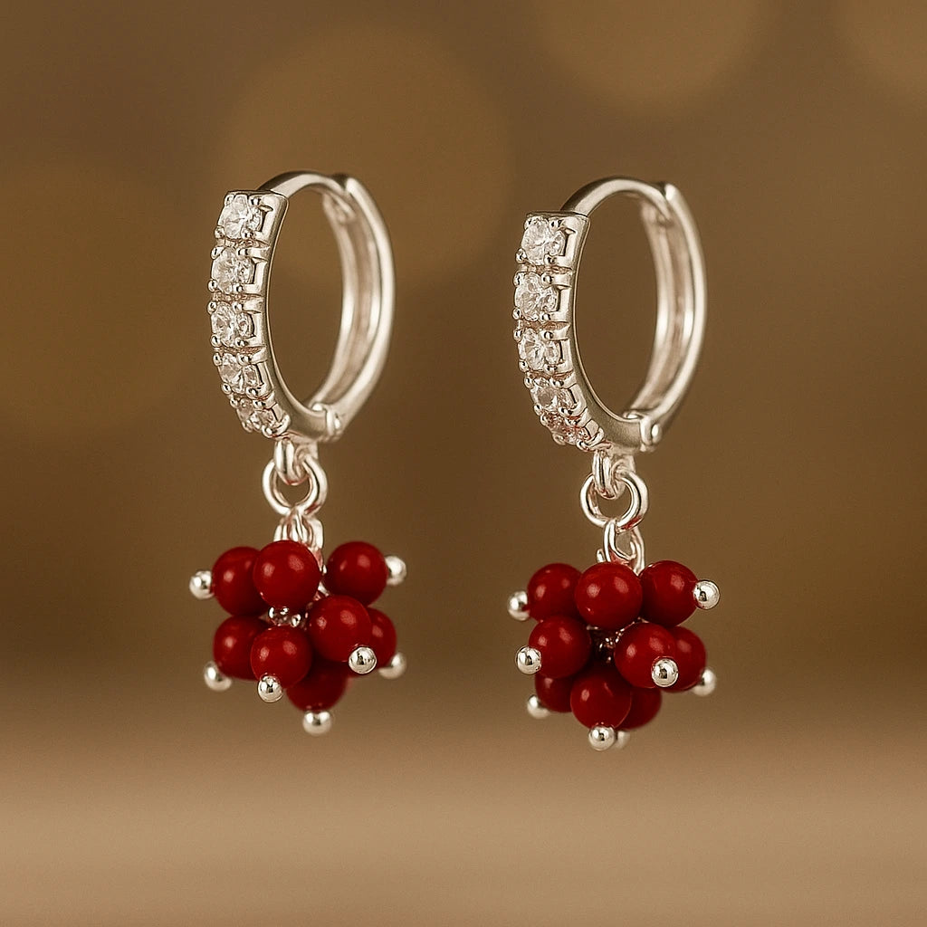 Sterling Silver Orbit Earrings.