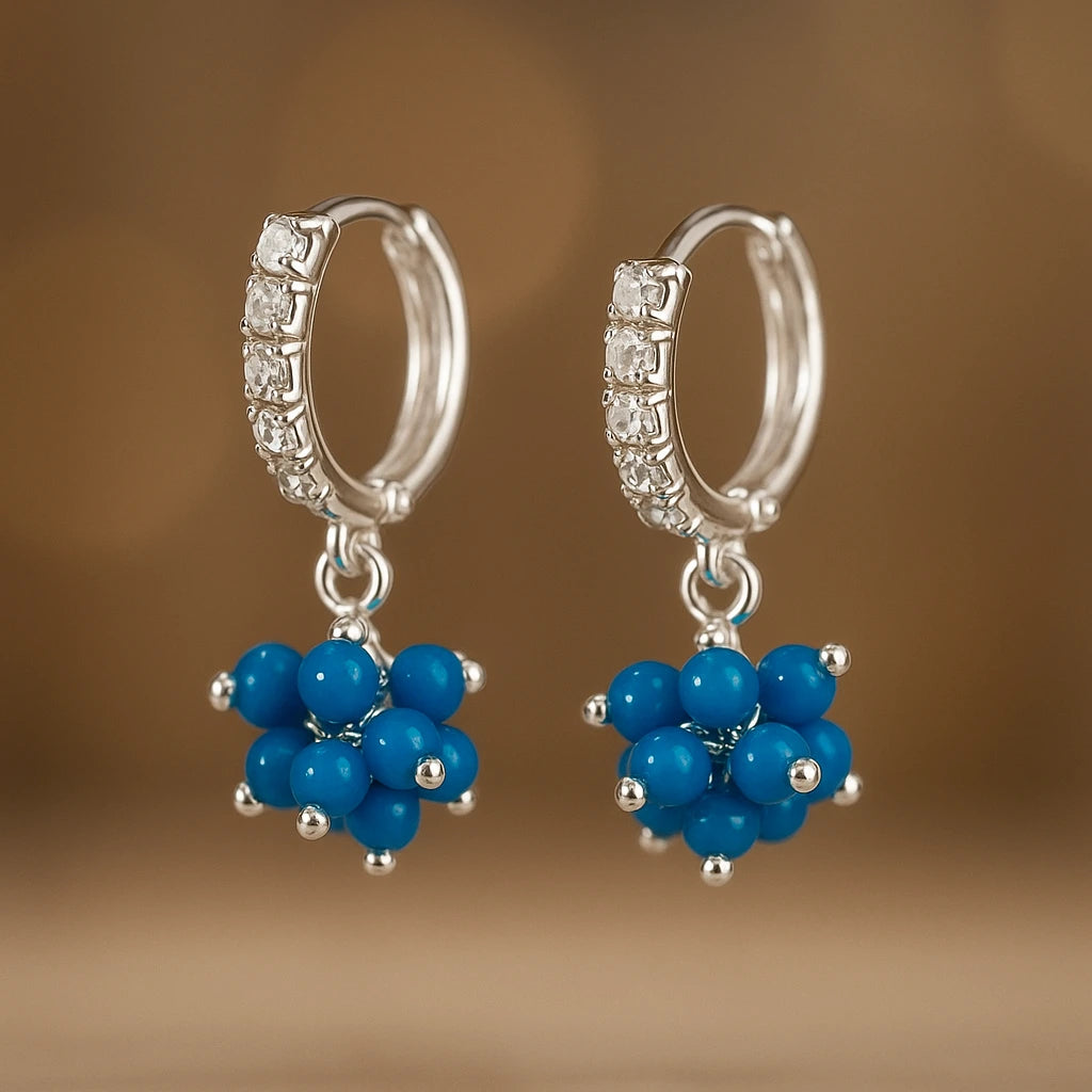 Sterling Silver Orbit Earrings.