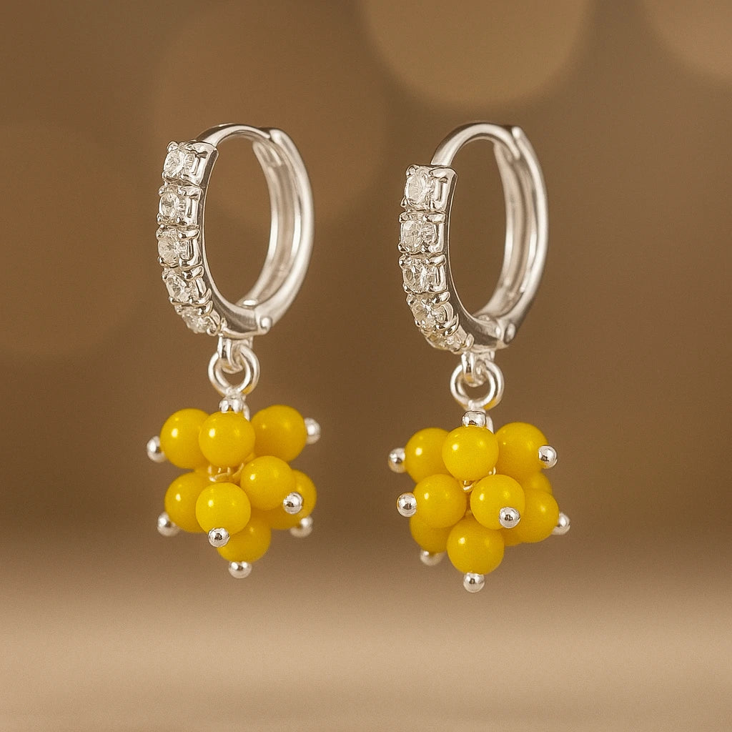 Sterling Silver Orbit Earrings.